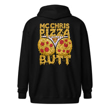 Load image into Gallery viewer, pizza butt unisex zip hoodie
