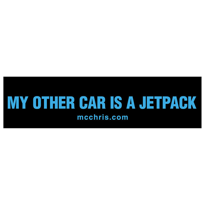 jetpack bumper sticker (on hand)