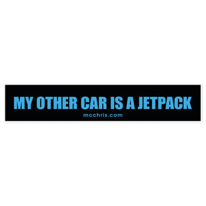 jetpack bumper sticker (15x3)