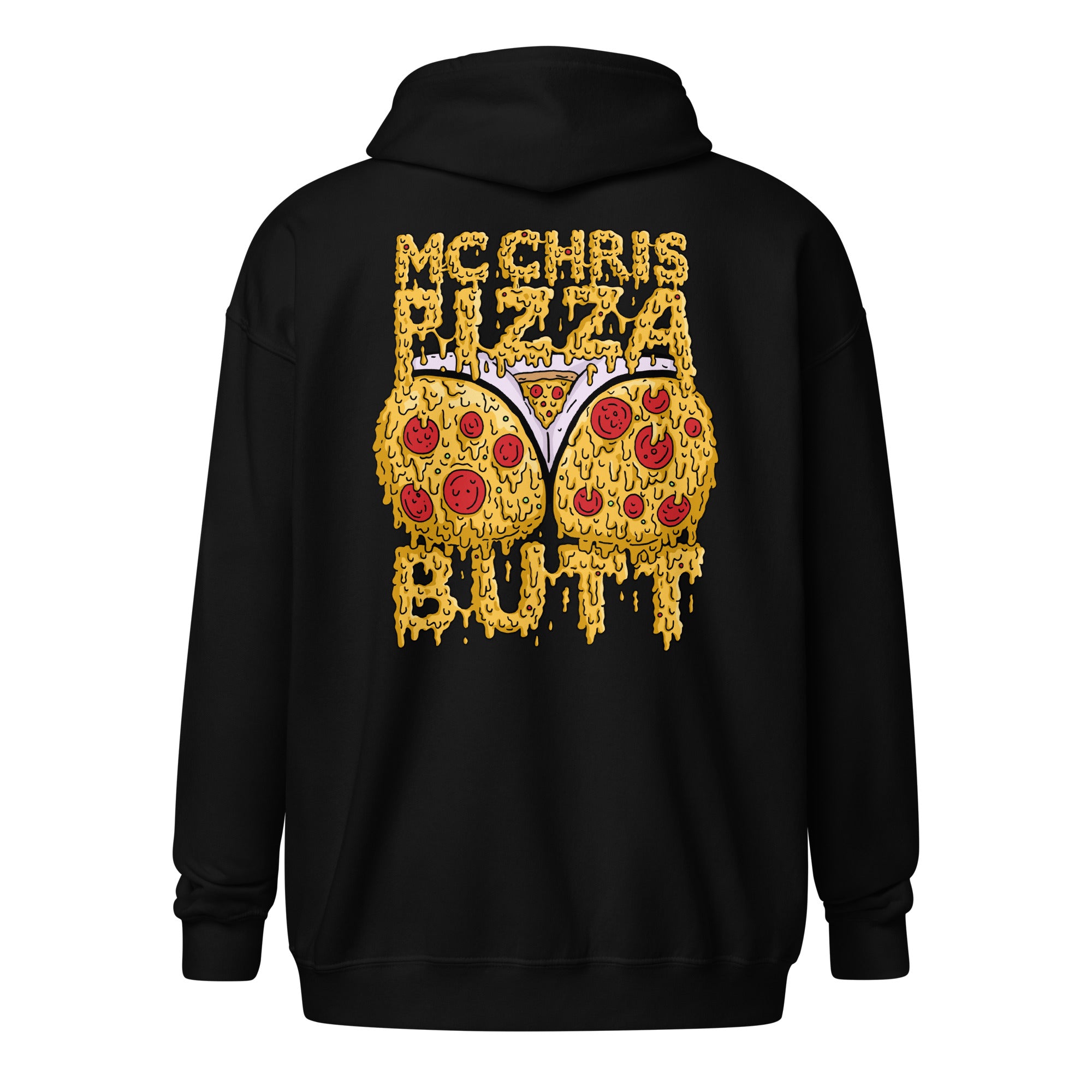 pizza butt unisex zip hoodie – mcchris.com