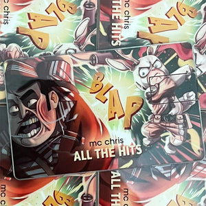 "all the hits" mc chris discography USB card (jackalope art)