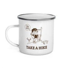Load image into Gallery viewer, take a hike enamel mug