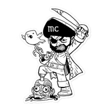 Load image into Gallery viewer, pirate vinyl sticker (4x5)